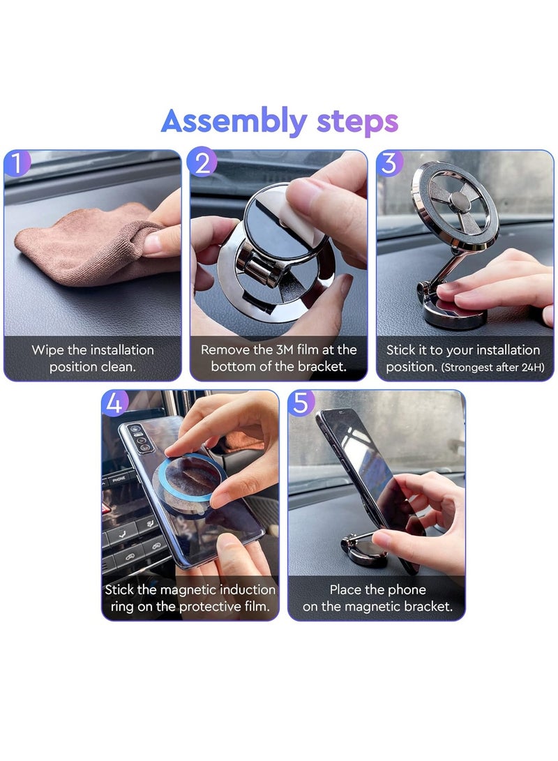 Chappeline ST19 Magnetic Bracket For Dashboard Strong Magnetic Protection - Black - Image 3